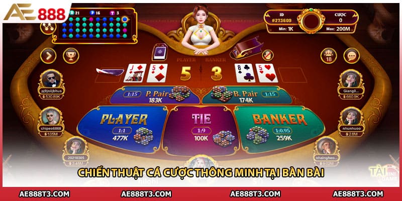Chiến thuật cá cược thông minh tại bàn bài